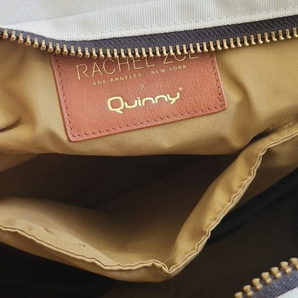 EUC Rachel Zoe Canvas Quinny Diaper Bag backpack w/ many pockets, large